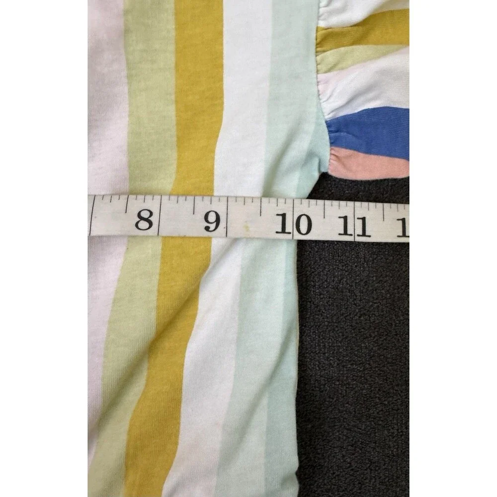 Tea Collection 2T Striped Spring/Summer Flutter Sleeve Jumpsuit